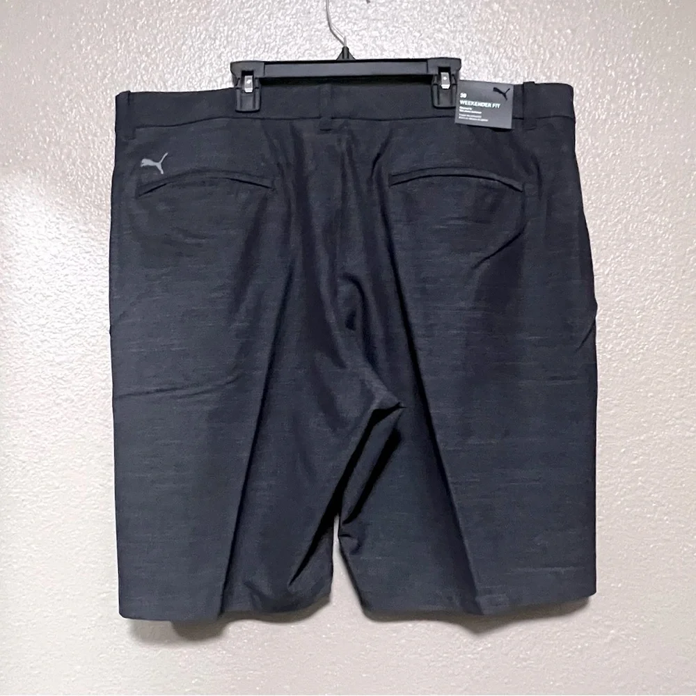 NEW Puma Dark Heather Black 101 G Golf Shorts Relaxed Fit Casual Summer